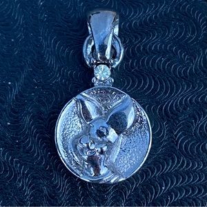Disney Silver tone Piglet Pendant